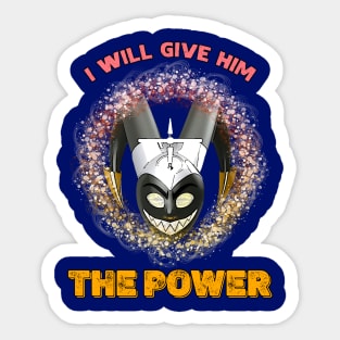 Powerful And Evil Hazbin Hotel Adam Mask Sticker